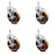 Service Caster 5 Inch High Temp Phenolic Swivel 3/8 Inch Threaded Stem Caster Set with Brake SCC-TS20S514-PHRHT-TLB-381615-4 - alternate 3